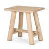 Mercana Sekou Wooden Craftsman Stool angled view 