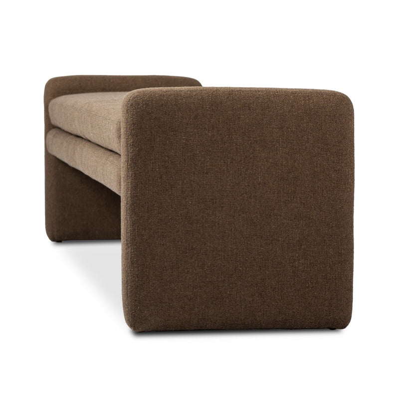 Four Hands Serena Accent Bench angled side view 