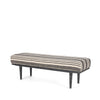 Mercana Shae Upholstered Bench angled view 