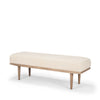 Mercana Shae Accent Bench angled view 