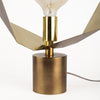 Mercana Shamir Geometric Table Lamp gold base view 