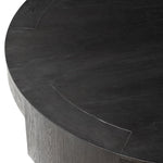 Sheffield Coffee Table Charcoal Oak Veneer Rounded Tabletop 234303-004