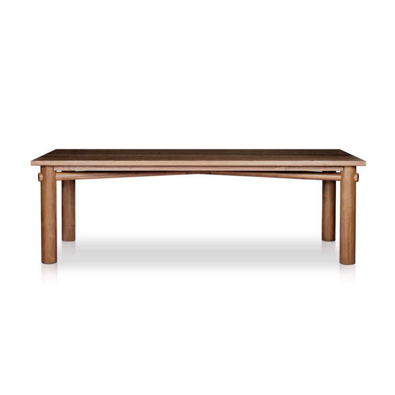 Shevone Dining Table Natural Walnut Veneer Front Facing View 237686-001