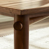 Shevone Dining Table Natural Walnut Veneer Staged View Legs Four Hands