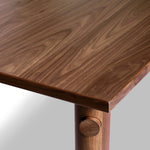 Shevone Dining Table Natural Walnut Veneer Corner Detail 237686-001