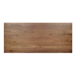 Shevone Dining Table Natural Walnut Veneer Top View Four Hands