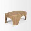 Mercana Shima Oval Coffee Table angled view 
