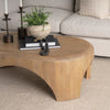 Mercana Shima Oval Coffee Table staged view 