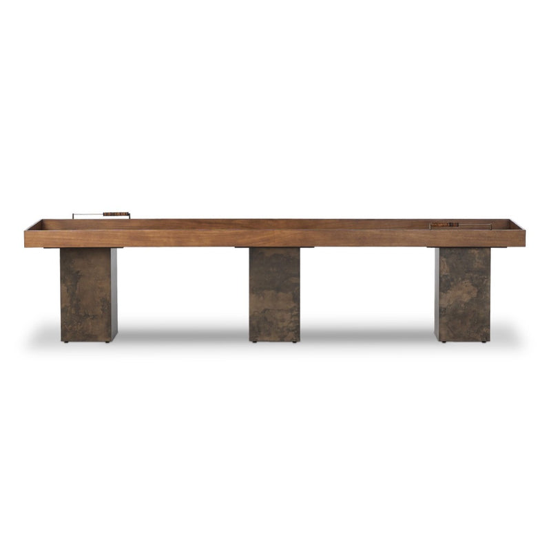 Four Hands Shuffleboard Table front view