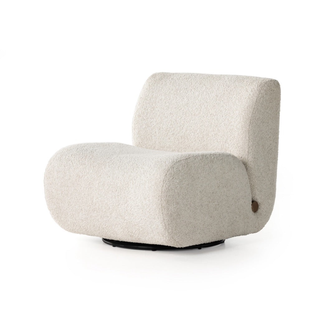 Four Hands Siedell Swivel Chair angled view 