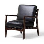 Silas Accent Chair Espresso Walnut Angled View
