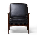 Silas Accent Chair Espresso Walnut Front Facing View