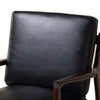 Silas Accent Chair Espresso Walnut Top Grain Leather Detail 105673-005
