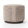 Sinclair Round Ottoman 106074-020 side view 