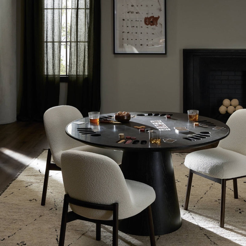 Skye Poker Table 243502-001 staged view