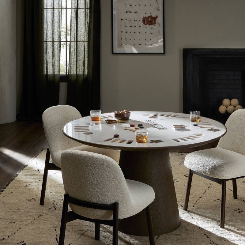 Skye Poker Table 243502-002 staged view