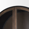 Mercana Sloan Cabinet Dark Brown Arched Detail