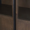 Mercana Sloan Cabinet Dark Brown Iron Handles