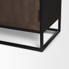 Mercana Sloan Cabinet Dark Brown Iron Base