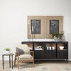 Mercana Sloan Sideboard Black Staged View Living Room