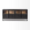 Mercana Sloan Sideboard Black Front Facing View