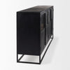 Mercana Sloan Sideboard Black Angled Side View