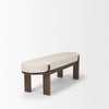 Sohan Bench - Oatmeal Fabric