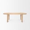 Mercana Sohan Dining Table Light Elm Front Facing View 70854