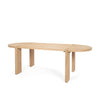 Mercana Sohan Dining Table Light Elm Angled View 70854