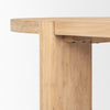 Mercana Sohan Dining Table Light Elm Wood Base 70854