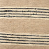 Mercana Solis Accent Bench black and beige striped fabric