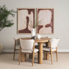 Mercana Soma Dining Table Light Brown Acacia Staged View 70884-AB