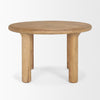 Mercana Soma Dining Table Light Brown Acacia Side View