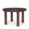 Mercana Soma Dining Table Red Brown Acacia Angled View 70874-AB