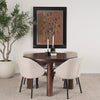 Mercana Soma Dining Table Red Brown Acacia Staged View
