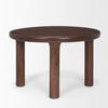Mercana Soma Dining Table Red Brown Acacia Angled View 70874-AB