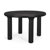 Mercana Soma Dining Table Black Acacia Angled View 70883-AB