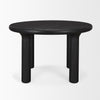 Mercana Soma Dining Table Black Acacia Side View