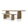 Four Hands Sorrento Dining Table view with bench 