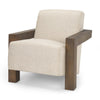 Mercana Sovereign Accent Chair Oatmeal Angled View 70222