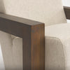 Mercana Sovereign Accent Chair Rubber Wood Armrest 70222
