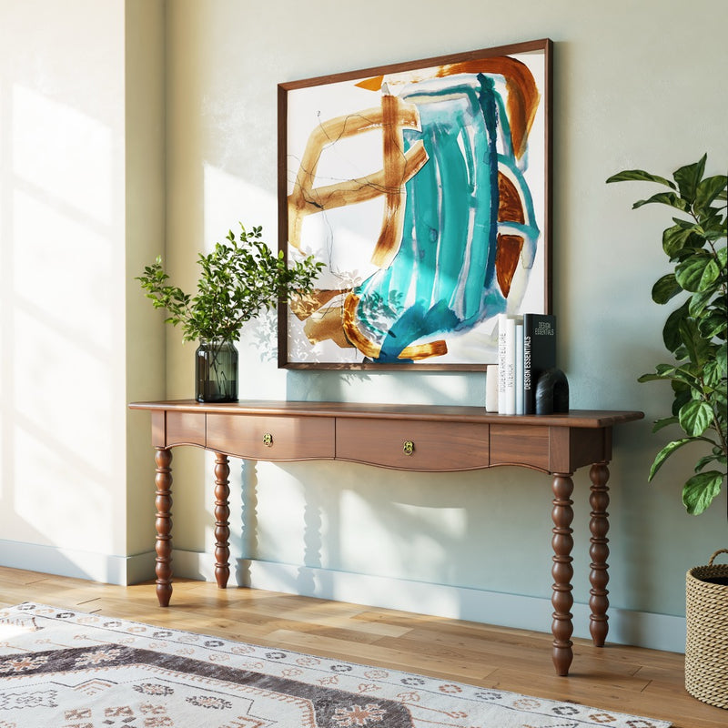 Spindle Console Table CH-1003856 angled view