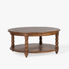 Co.House Designs Spindle Round Coffee Table angled view 