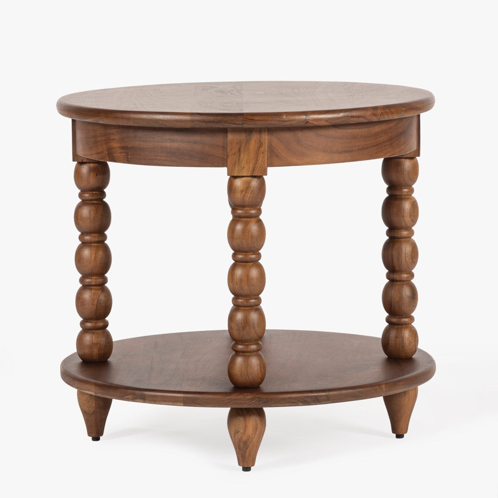 Co.House Designs Spindle Round End Table – Artesanos Design Collection