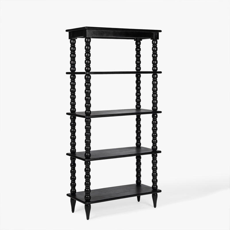 Co.House Designs Spindle Tall Bookcase angled view 