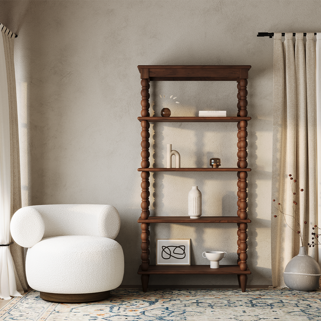 Co.House Designs Spindle Tall Bookcase – Artesanos Design Collection