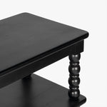 Co.House Designs Spindle Wide Bookcase shelf top view 