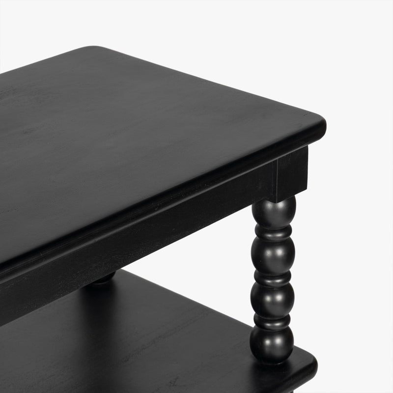 Co.House Designs Spindle Wide Bookcase shelf top view 