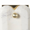 Stein Wall Sconce 68772 white marble plate with gold detail 