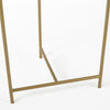 Mercana Stella Accent Table gold leg crossbars 